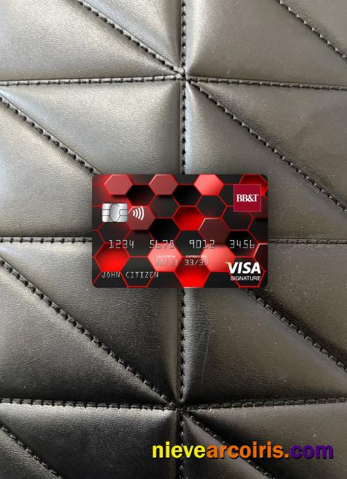 USA North Carolina BB&T Corp. bank visa signature card photolook